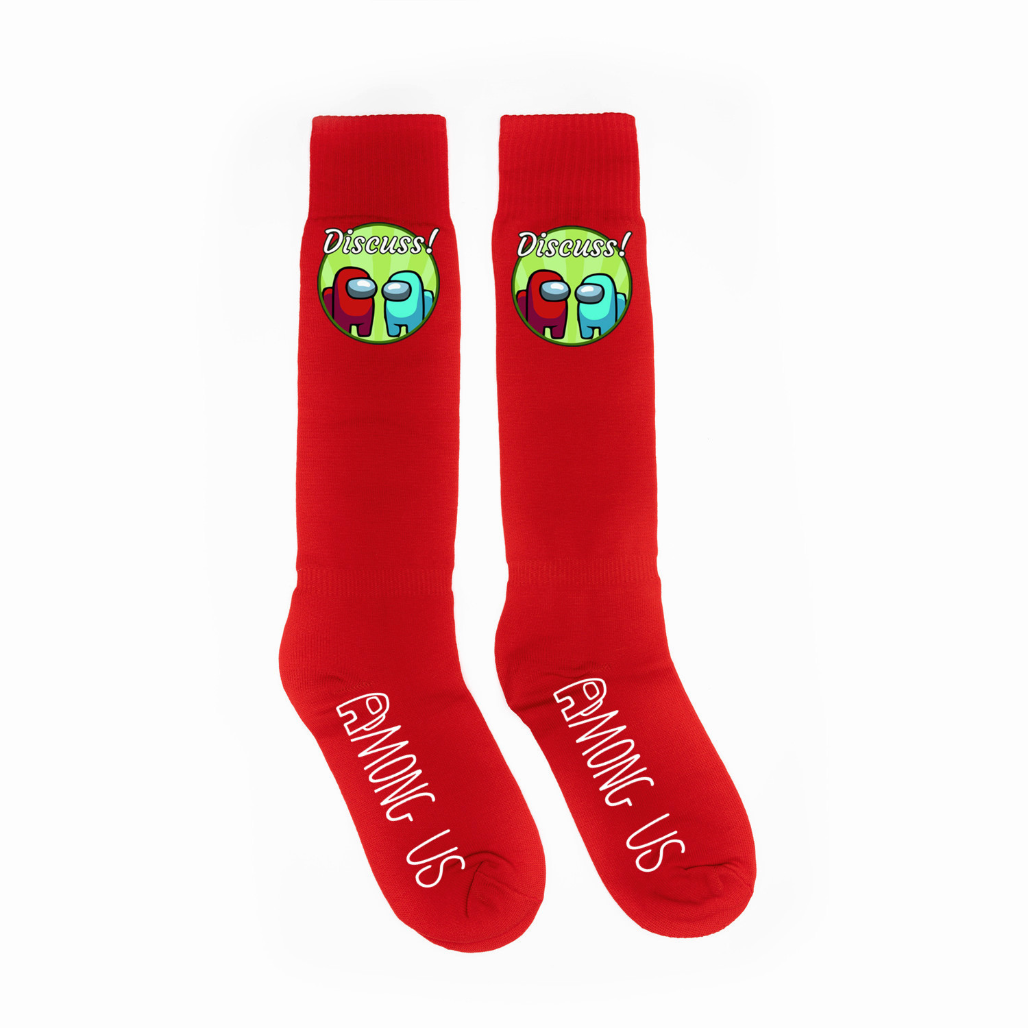 Among US Socks Gaming Long Socks Impostor SUS Knee High Socks